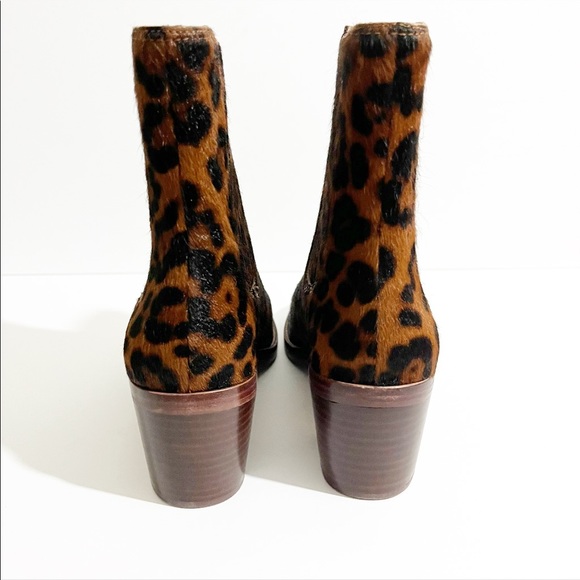 NWT Madewell Autumn High Chelsea Dark Leopard Boots 7.5 - Picture 7 of 16